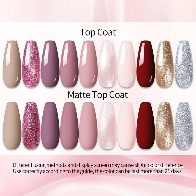 UR SUIKER 10 Stuks Kleurrijke Gel Nagellak Set Glitter Roze Rode Kleur Losweken UV Gel Voor Nail Art manicure Kit Nagelbenodigdheden