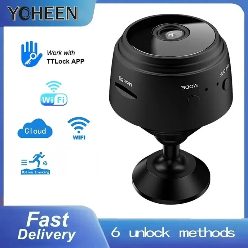 TTlock APP Wifi Camera Motion Detection HD Web Video Mini Camera