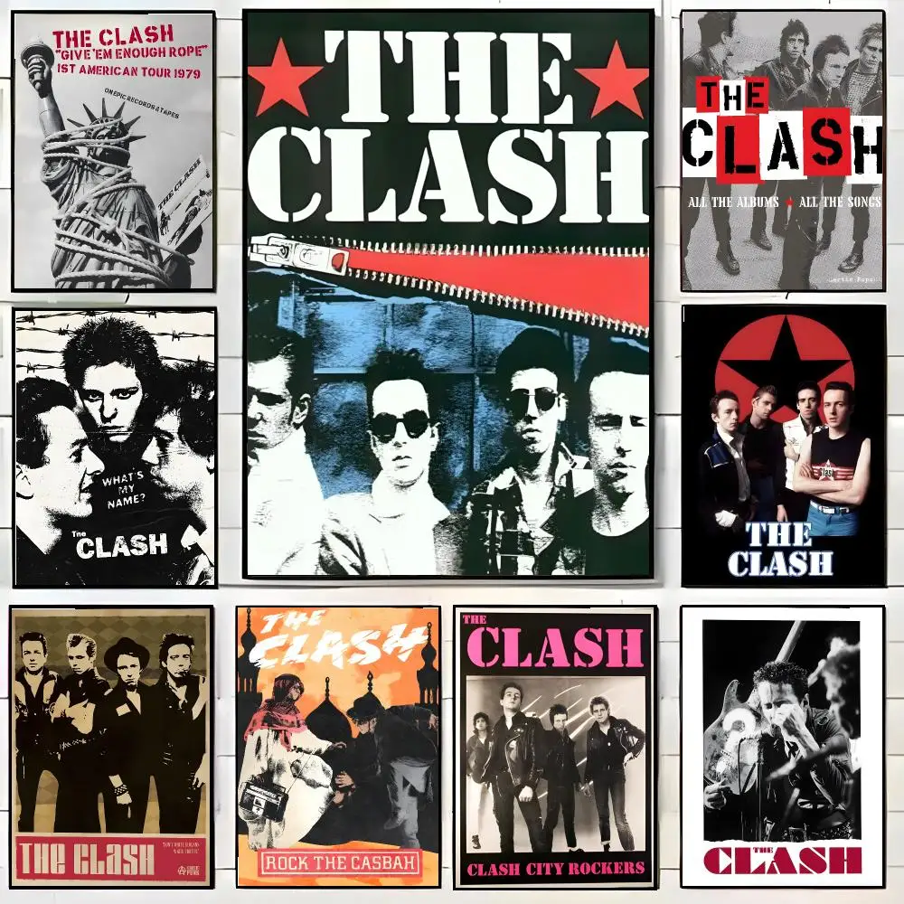 The Clash Poster High-definition Waterproof Poster Stickers, Suitable For Bedroom, Living Room, Home Decoration