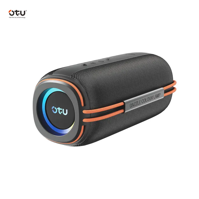

OTU Portable 360 Degree Surround True Wireless Stereo Bluetooth Speakers LED Modes Subwoofer Bluetooth Speakers Support TF Card