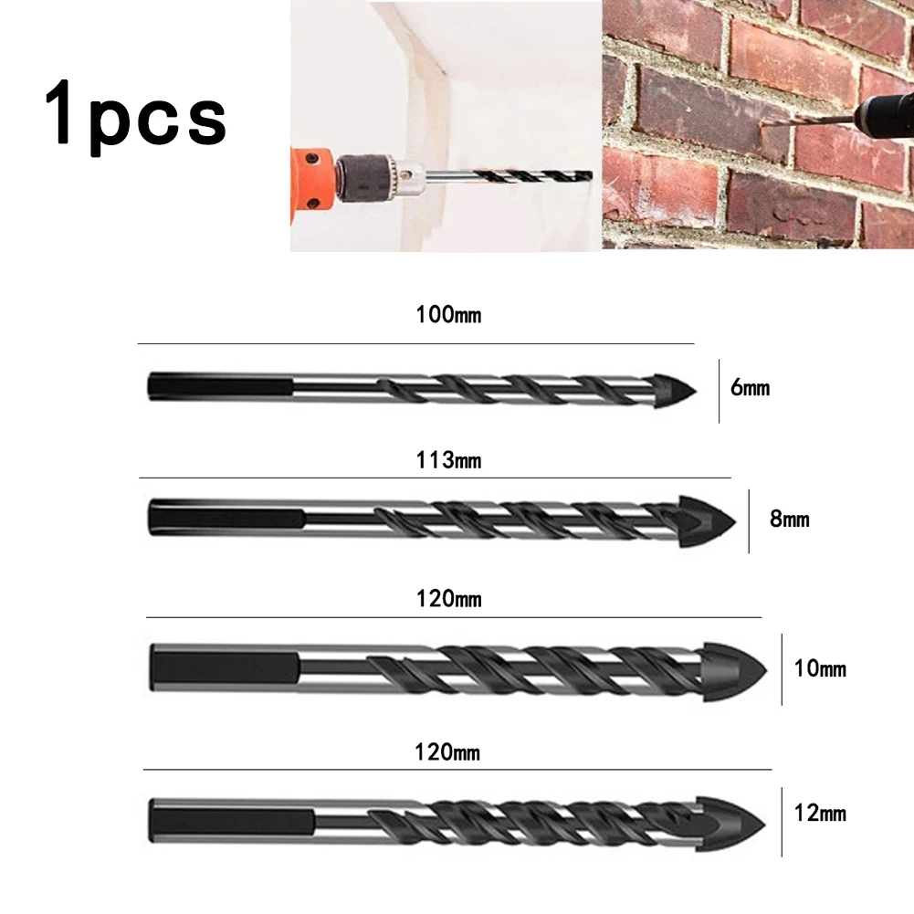 Efficienti punte da trapano triangolari per calcestruzzo ceramico Forte tenacità Resistenza all'usura Compatibilità trapano elettrico