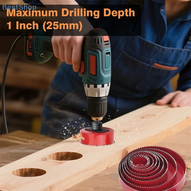 

Набор кольцевых пил разных размеров – 17 предметов, биметаллические фрезы для самостоятельной и профессиональной сверления