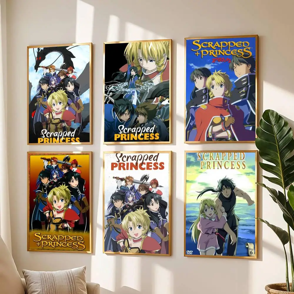 anime S-Scrapped Princess-S Poster Modern Wall Decal for Living Room Cafe Office Bar and Bedroom
