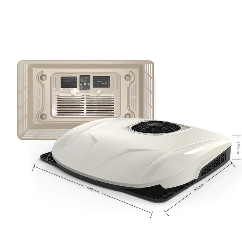 Ultra-thin parking air conditioner 12V24V RV truck dining car top car air conditioner all-in-one