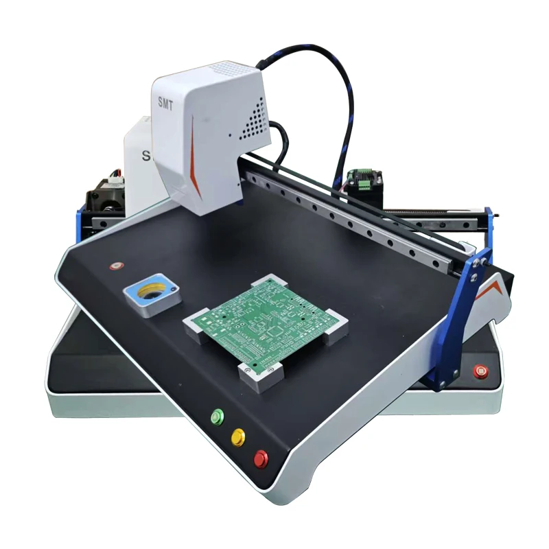 Place Machine Chip SMD Single Head Nozzle for Works 2 Vision System High Speed Desktop Automatic SMT Pick and