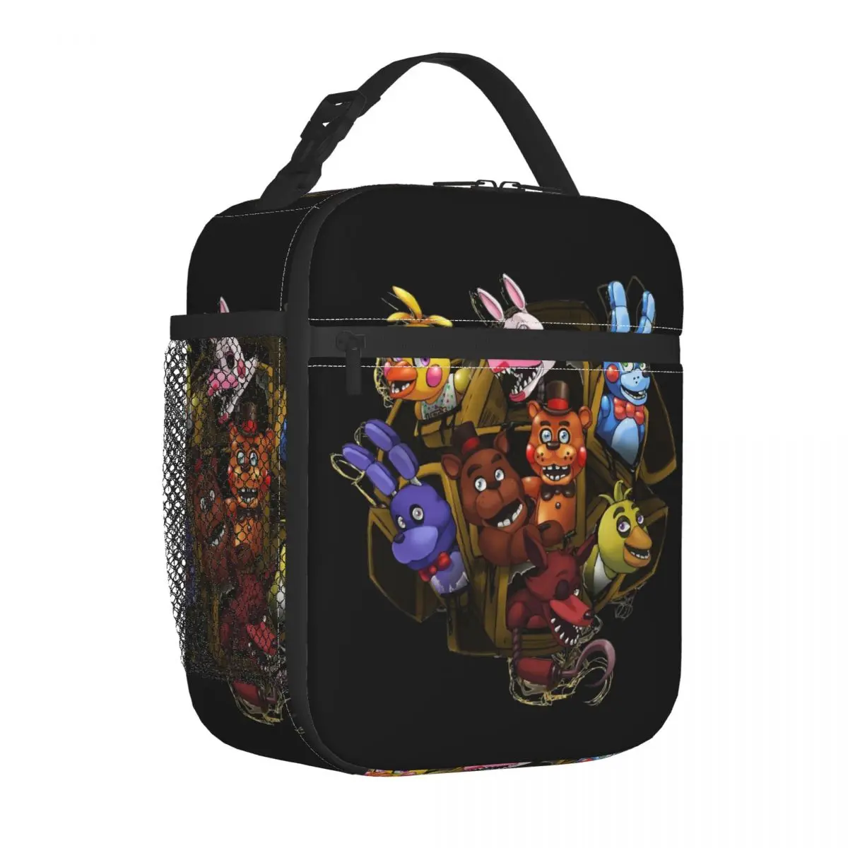 

FNAF Insulated Lunch Bags Large Fnaf Meal Container Cooler Bag Lunch Box Tote Office Travel Men Women