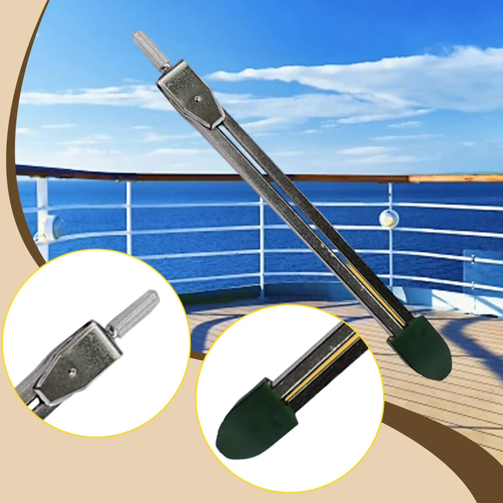 Solid Metal Nautical Divider Professional Navigation Drawing Compass Route Tool for Architects and Artists