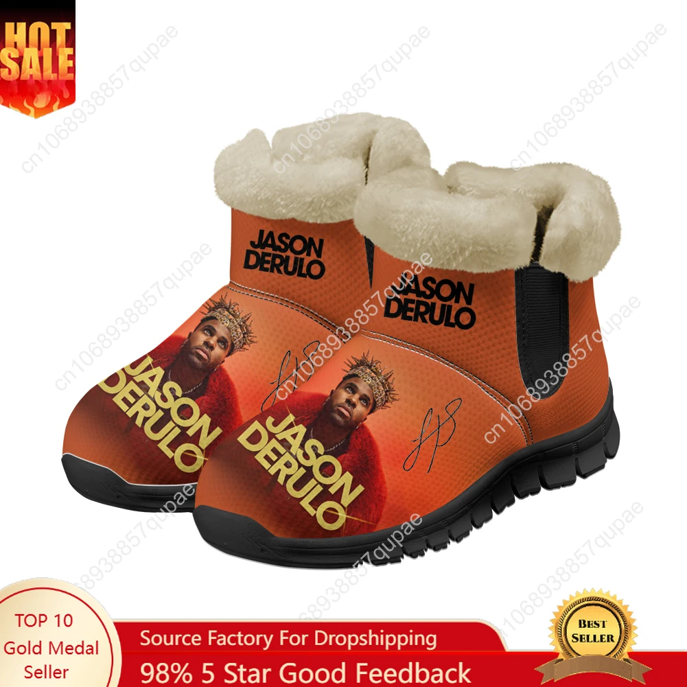 

Jason Derulo Snow Boots Music Singer Mens Womens Teenager Shoes Keep Warm Casual Lightweight Couple Sports Custom Sneakers