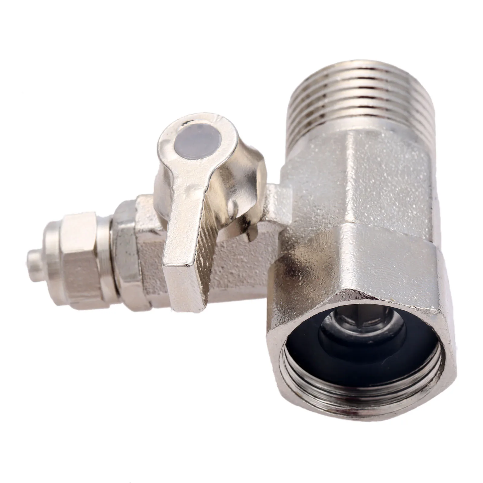 Filtro de agua para grifo de 1/2 a 1/4 pulgadas, válvula de bola, conector en T, adaptador de agua de alimentación RO para sistema de ósmosis inversa