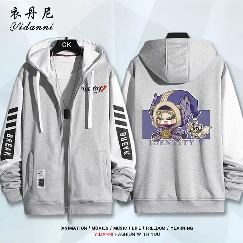 Game Identity V Ithaqua Aesop Carl Vera Nair Mary Cosplay Jacket Zipper Hoodie Women Men Fashion Hooded Spring Autumn Coat