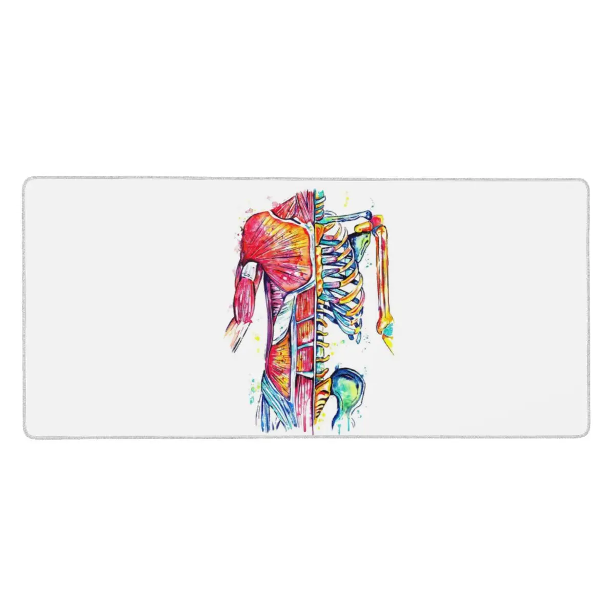 Anatomical Skeleton Art Large Mouse Pad Computer Keyboard Mouse Mat Gaming PC Laptop Desk Mat Office Accessories Table Mats