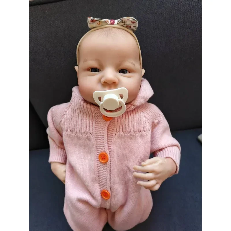 

48CM Reborn Baby Doll Levi 3D Skin Visible Veins Collectible Art Doll Child Simulation Companion