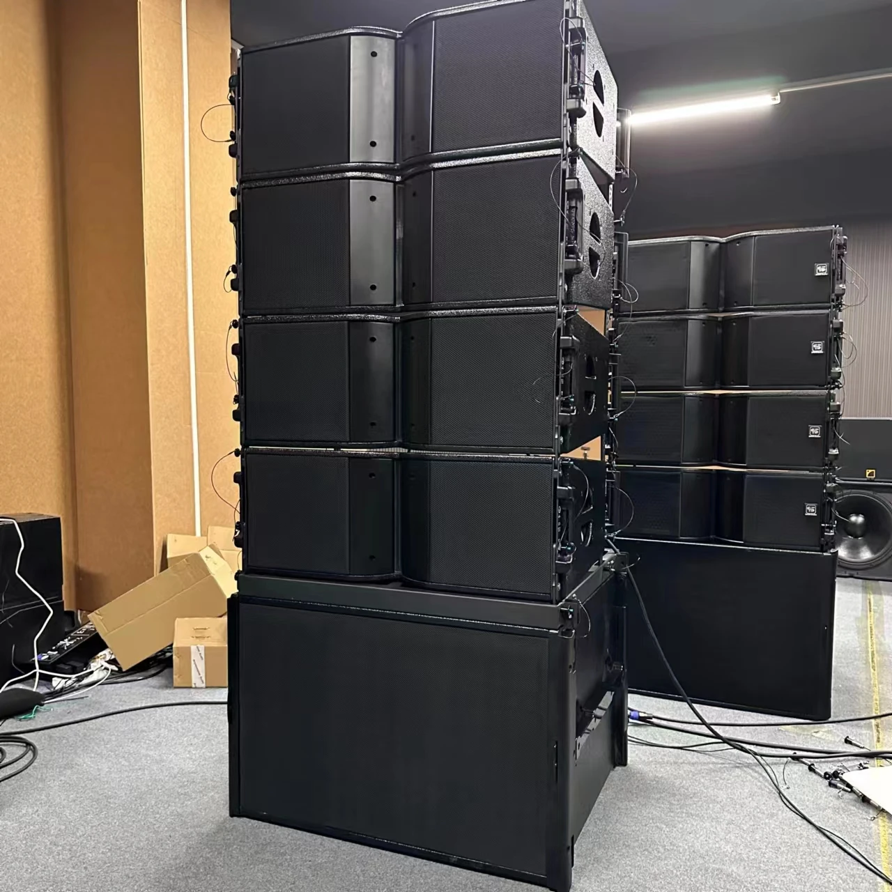 K10 professional audio passive double 10 inches 2 way pa sound system dj powered line array speakers