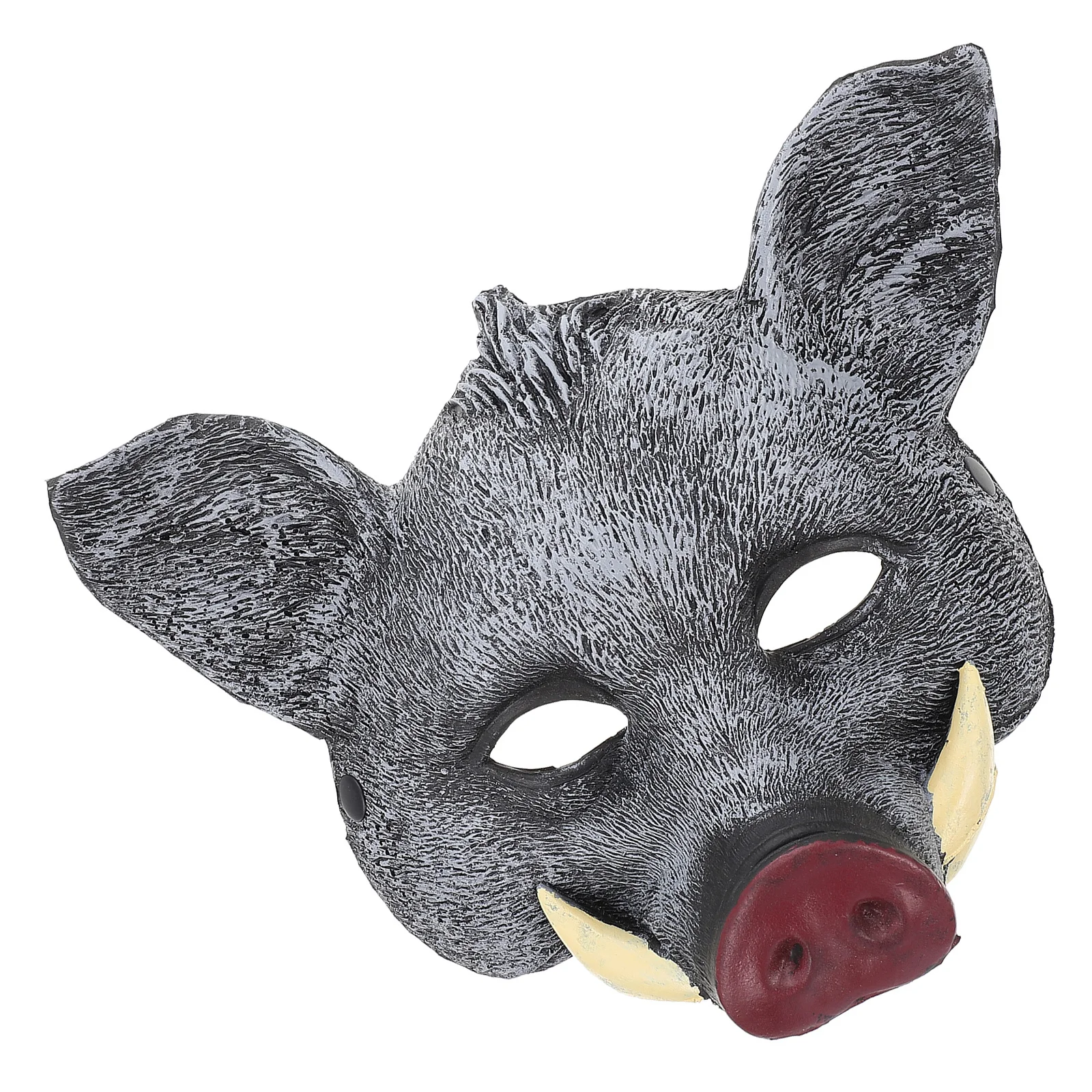 หน้ากากสัตว์หมูป่า หน้ากาก PU สำหรับตกแต่งชุดฮาโลวีน อุปกรณ์ประกอบฉากคอสเพลย์สำหรับงานปาร์ตี้ งานแฟนซี งานเทศกาล ตลกและไม่ซ้ำใคร