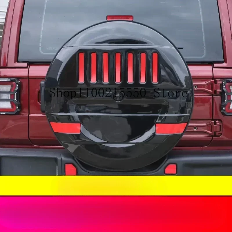 Spare Tire Cover Fit for Jeep JK JL Wrangler Sahara Robin Hood 2018-2023 Spare Tire Housing Modified Appearance Accessories