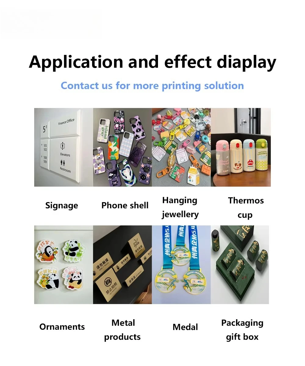 New UV Flatbed Printer 6090 Machine I3200 CMYK 1440 Resolution 5m Print Speed Flex Crystal Label Printing Leather PVC