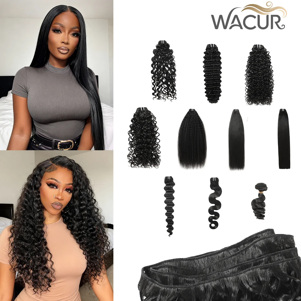 

12A Grade Virgin Raw Human Hair Bundles 100% Unprocessed Hair for Black Women Human Hair 100% Natural No Shedding Glossy Finish