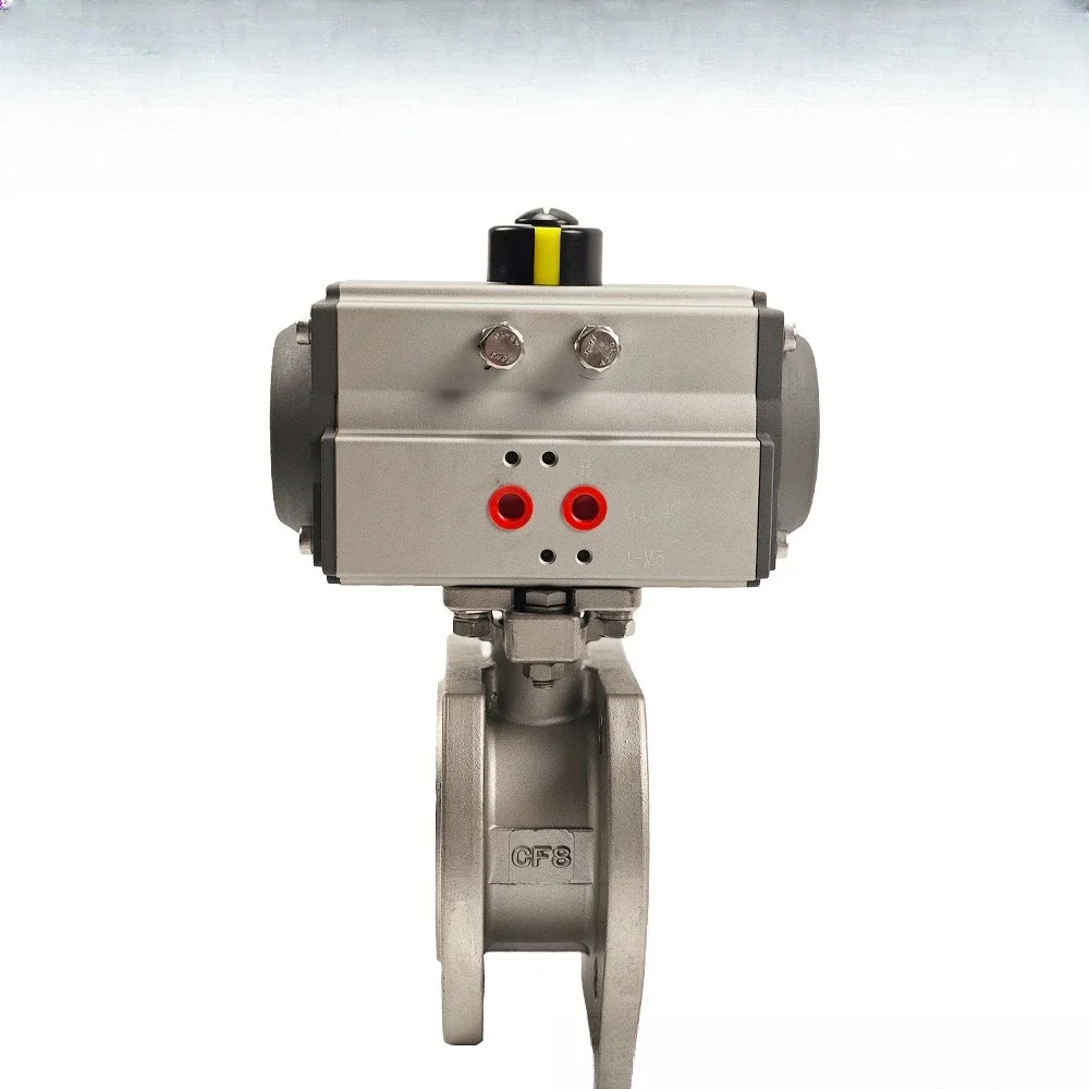 Pneumatic ball valve Q671F-1304 stainless steel high platform quick shut-off valve
