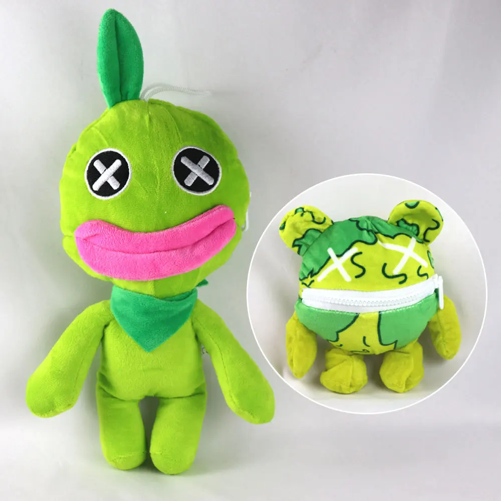 Poppy Playtime 5 Reversible Flip Plush Doll Green Soft Stuffed Cartoon Plush Toy For Game Lovers Home Decoration Collectible