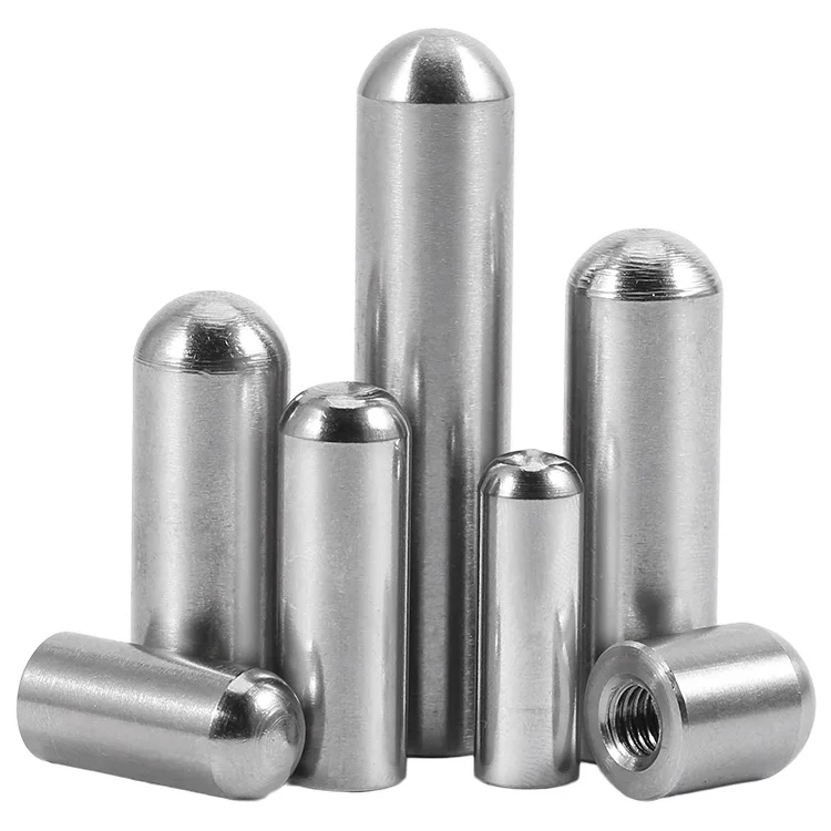 M2 M2.5 M3 M4 M5 M6 M8 Internal Thread Round Head Pins 304 Stainless Steel Single Round Head Positioning Hollow Pins