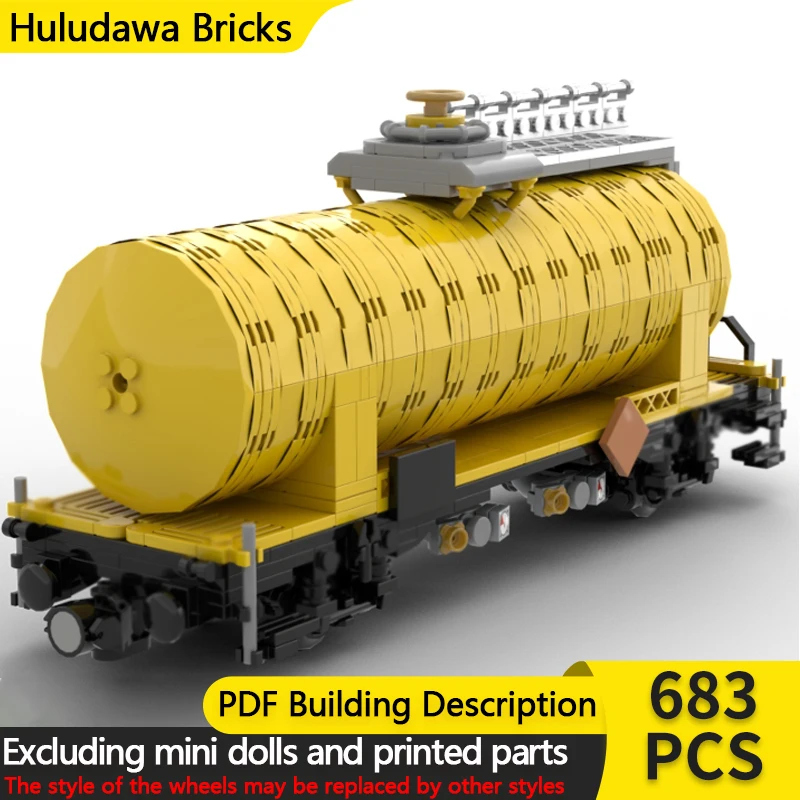 

City Car Model MOC Building Bricks Standard Tank Car Modular Technology Children Holiday Gifts Assemble Toys Suit