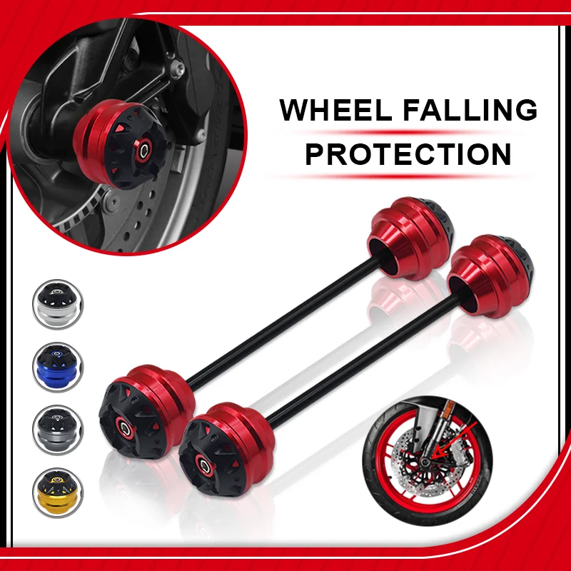 NEW Accessories For DRZ400S 2000-2026 DRZ400SM 2005-2026 Motorcycle Front Wheel Axle Fork Crash Slider Protector Pad rdz400