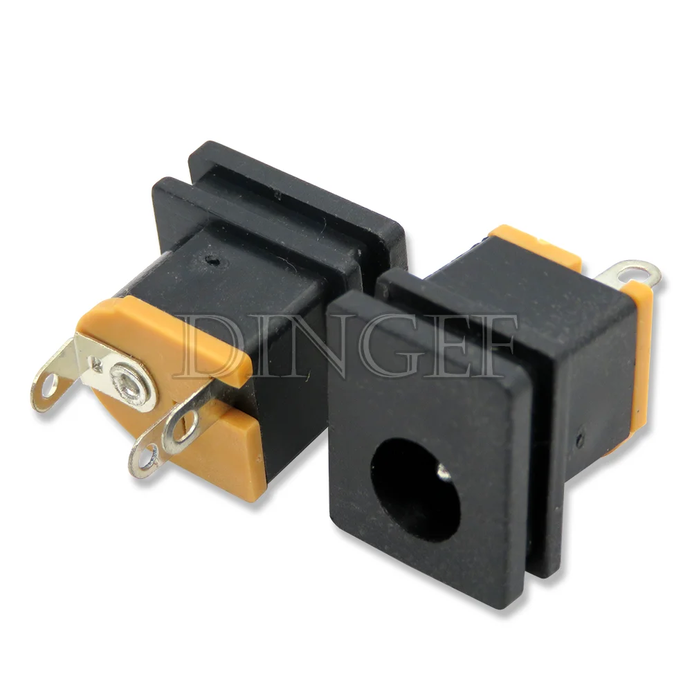 10PCS/lot DC Power Jack Socket Connector 5.5*2.1mm 3.5x1.3 Male Female DC005 DC022 DC099 DC plug socket Nut Panel Mount Adapter