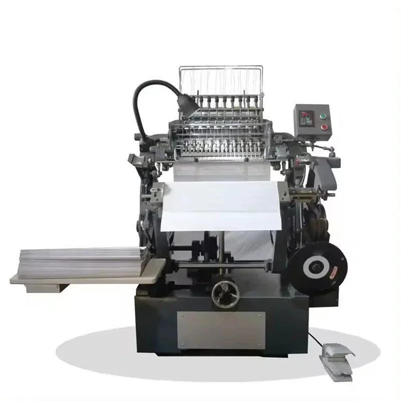 Book Sewing Machine Folding And Organizing Semi-automatic A4 Practice Thread Binding