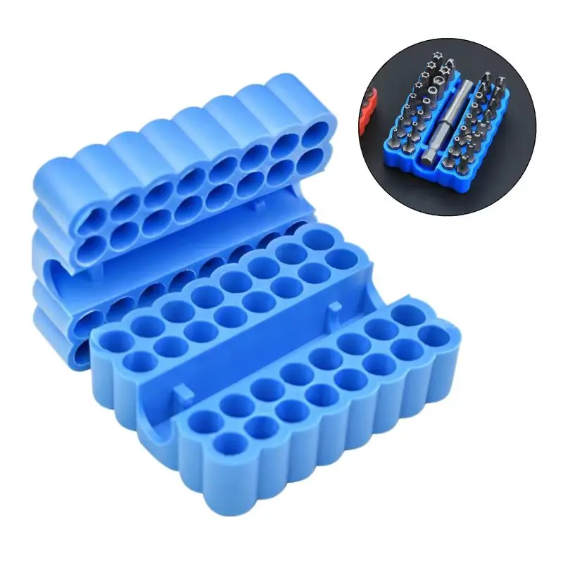 

2pcs Bit Holder 32 Holes Bit Hex Shank Organiser Screwdriver Bit Holder Drill For Storage For 6.35MM Shank Storage Box