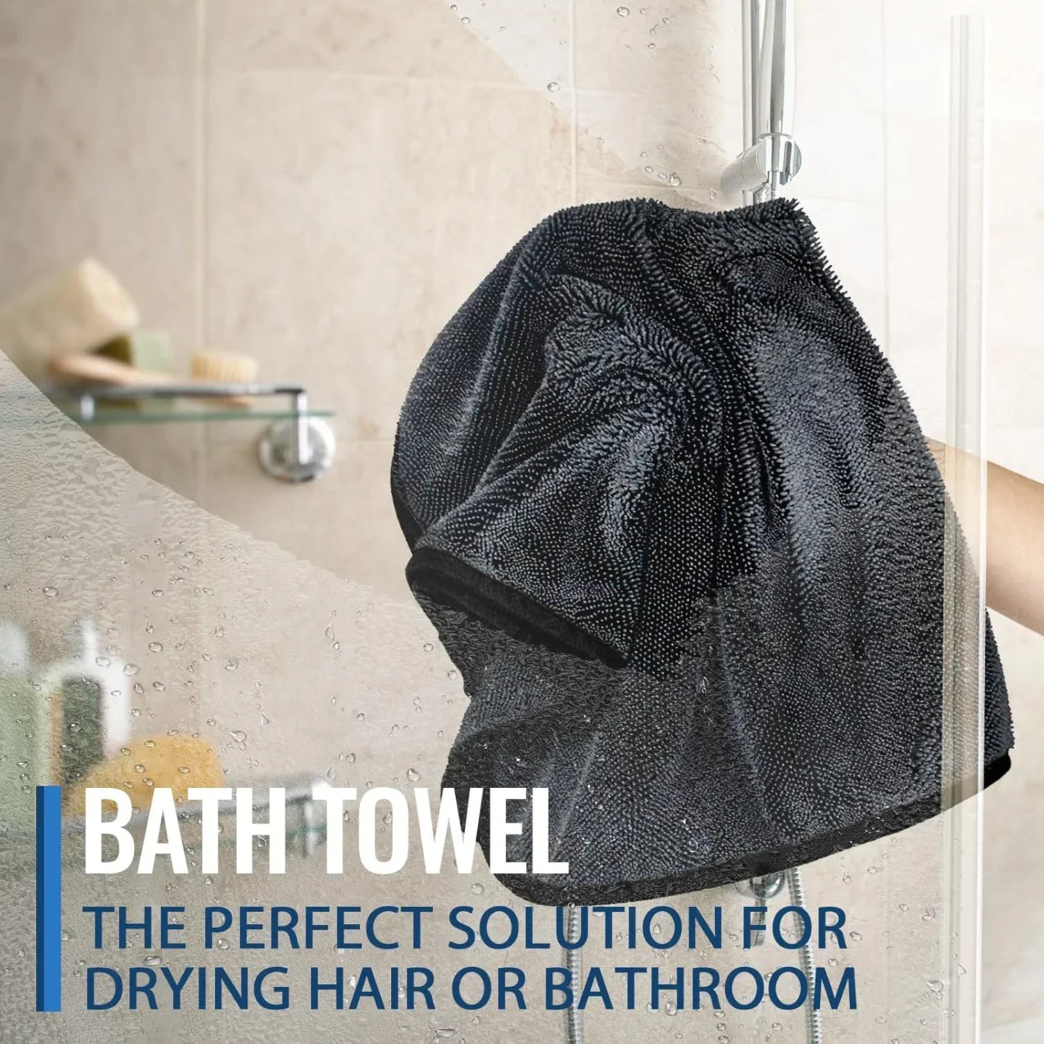 Thick Microfiber Car Wash Towel High Water Absorption Lint Free Cleaning Rag for Vehicle Detailing and Surface Wiping