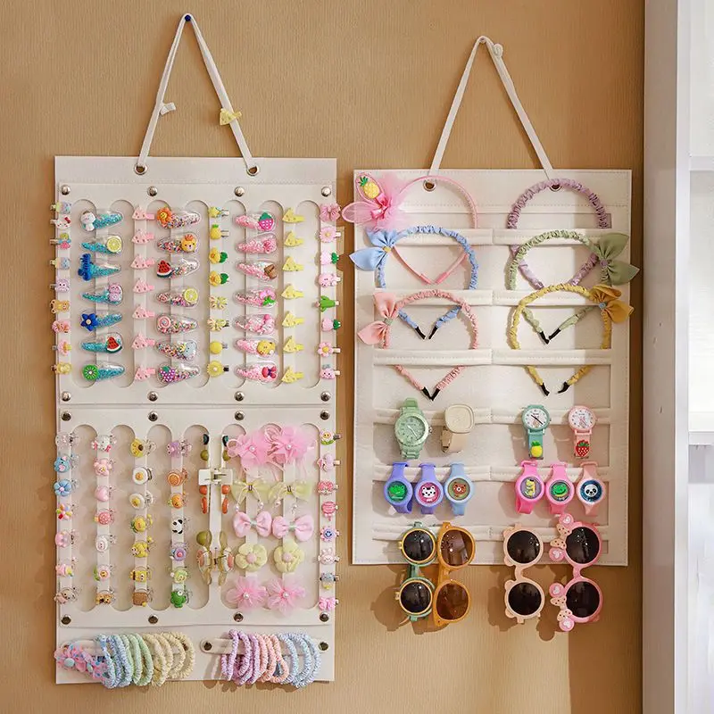 

Hair Bows Holder Organizer Hanging Wall Large Capacity Hair Clips Storage Headband Display Accessories for Girls Bady Room Decor