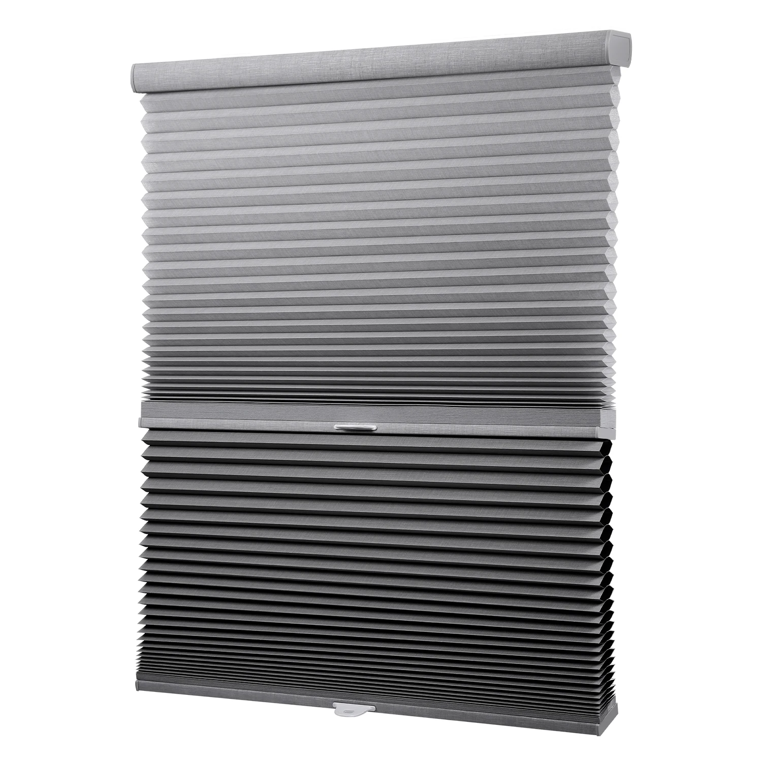 Customized Day Night Cellular Shades Rechargeable Honeycomb Blinds For No Wiring