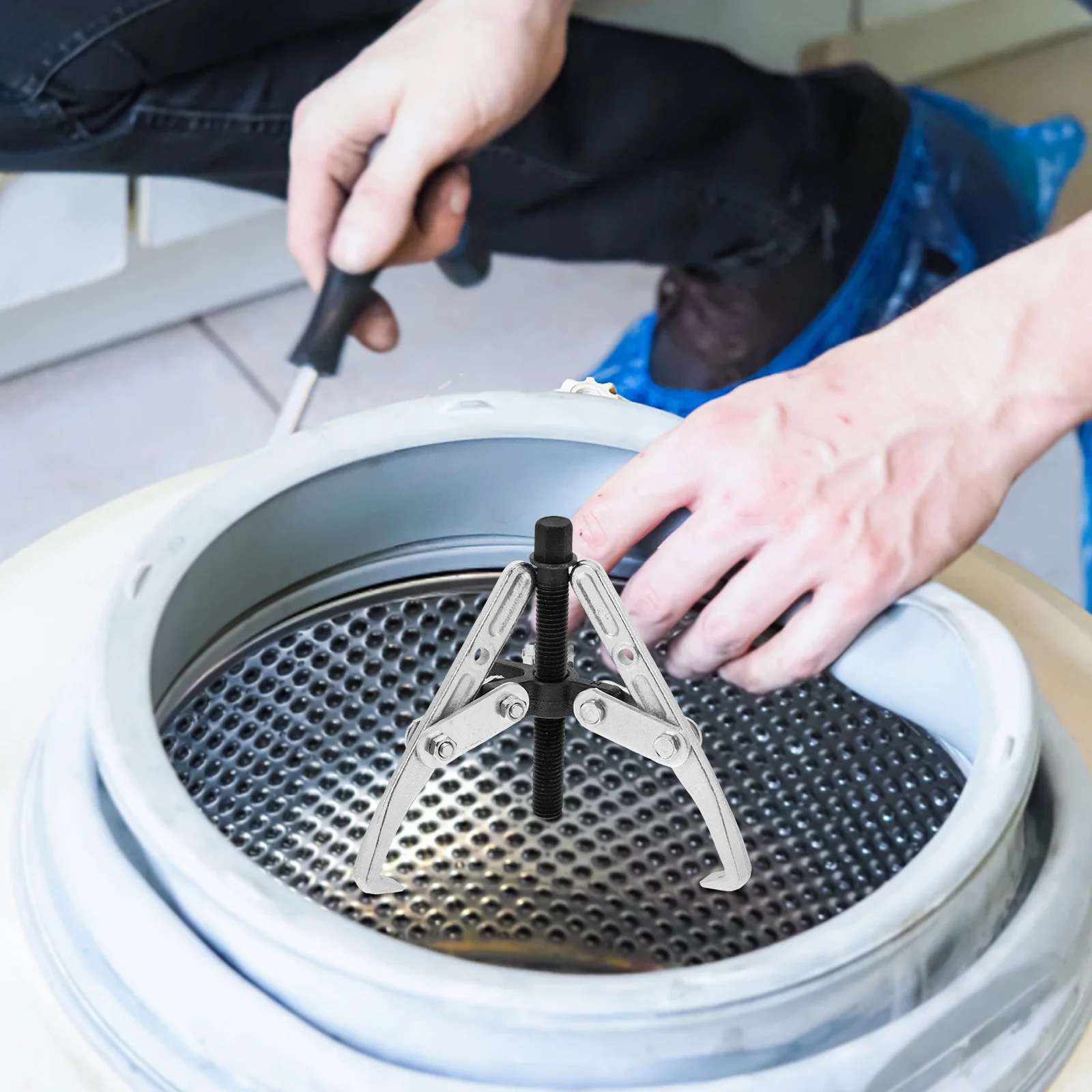 

1Set Washing Machine Tool Heavy Duty Three Jaw Gear Puller Multipurpose Bearing Puller Pulley Removal Repair Supplies