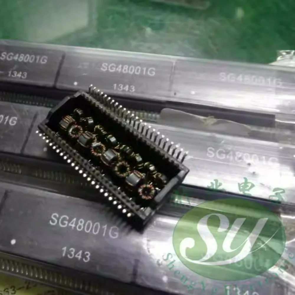 

SG48001 SG48001G JWD SOP-48 Dual-Port Gigabit Network Transformer Compatible with PulseH5104
