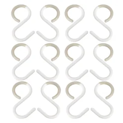 12 Pcs S-hook Hangers For Coats Multipurpose Keys Hooks Closet Clothes Pp Hanging Holder Multi-functional