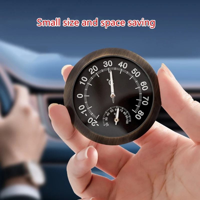 Portable Mini Noctilucent Car Thermometer Hygrometer Precise Temperature & Humidity Readings High Accuracy Thermometer