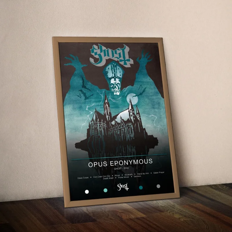 Heavy Metal Band Ghost Rock Music Poster Phantomime/Meliora Album Cover Canvas Picture Wall Art Living Room Home Decoration Gift