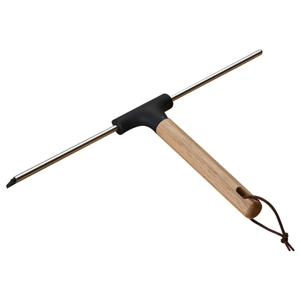 

Wooden Handle Glass Squeegee 10 Inch for Windows Mirrors Walls Shower Doors Bathroom Silicone Scraper Durability