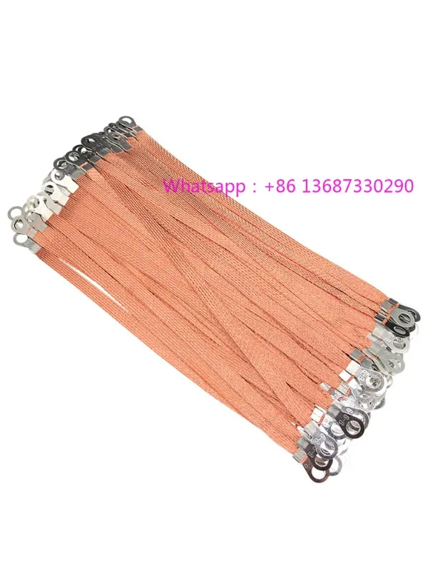

Bridge grounding connection wire braided strip distribution box door jumper wire