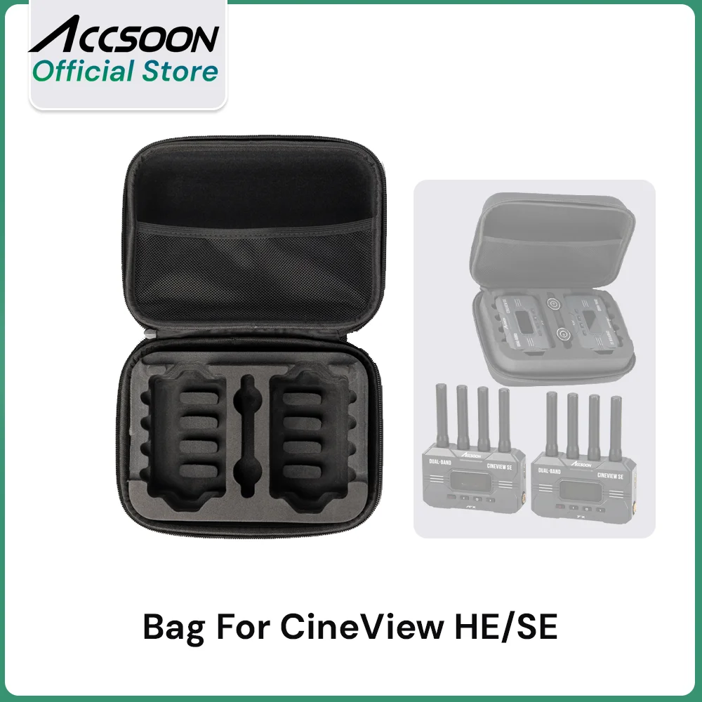 Accsoon Aufbewahrungstasche für CineView 2SDI/Quad/HE/SE Fotostudio, tragbares multifunktionales EVA-Kollisions-Staubschutzwerkzeug