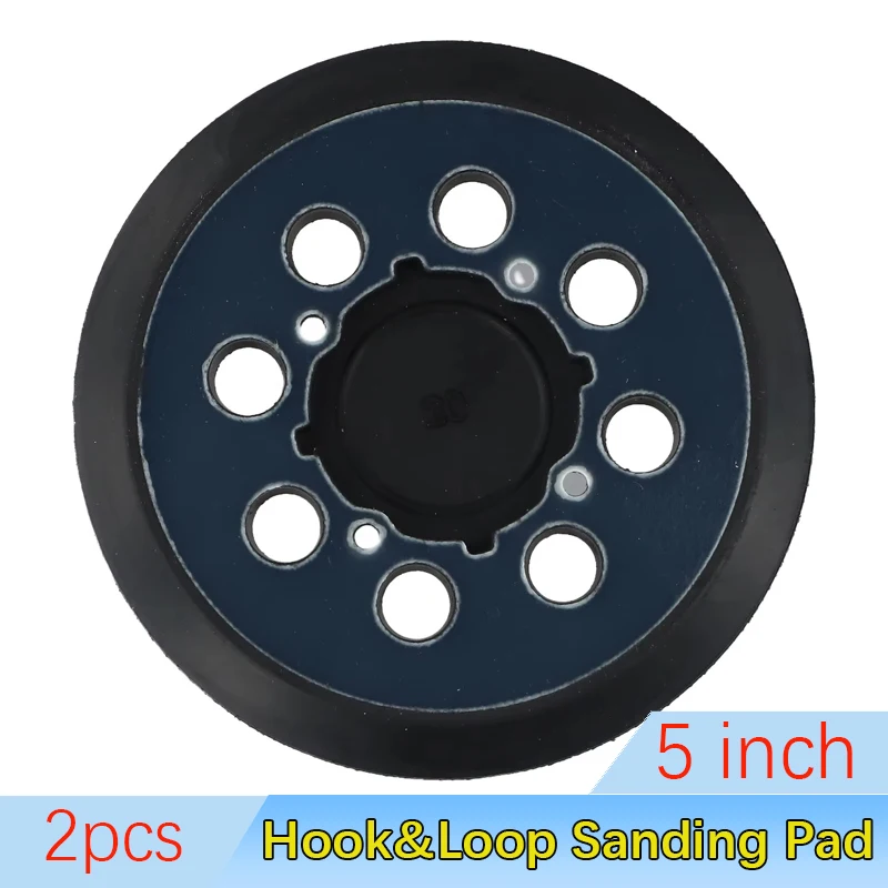 

2Pcs For Dewalt Orbital Sander Replacement Pad 5 inch 8 Hole Hook Loop Sanding Disc Grinder Backing Pads For DWE64233