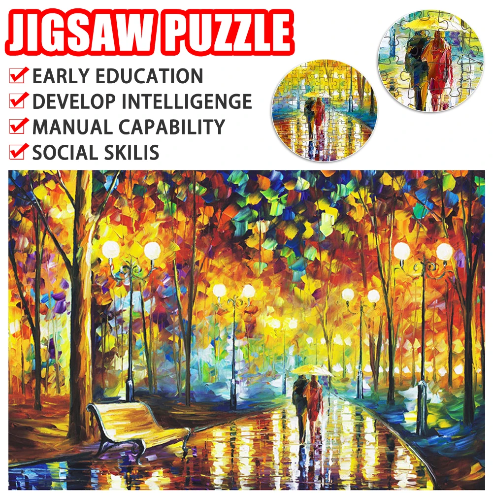 Adult Puzzles Difficult Noctilucent Growups Puzzle Landscape Style 1000 Pieces children's gifts 14 years and older In Stock