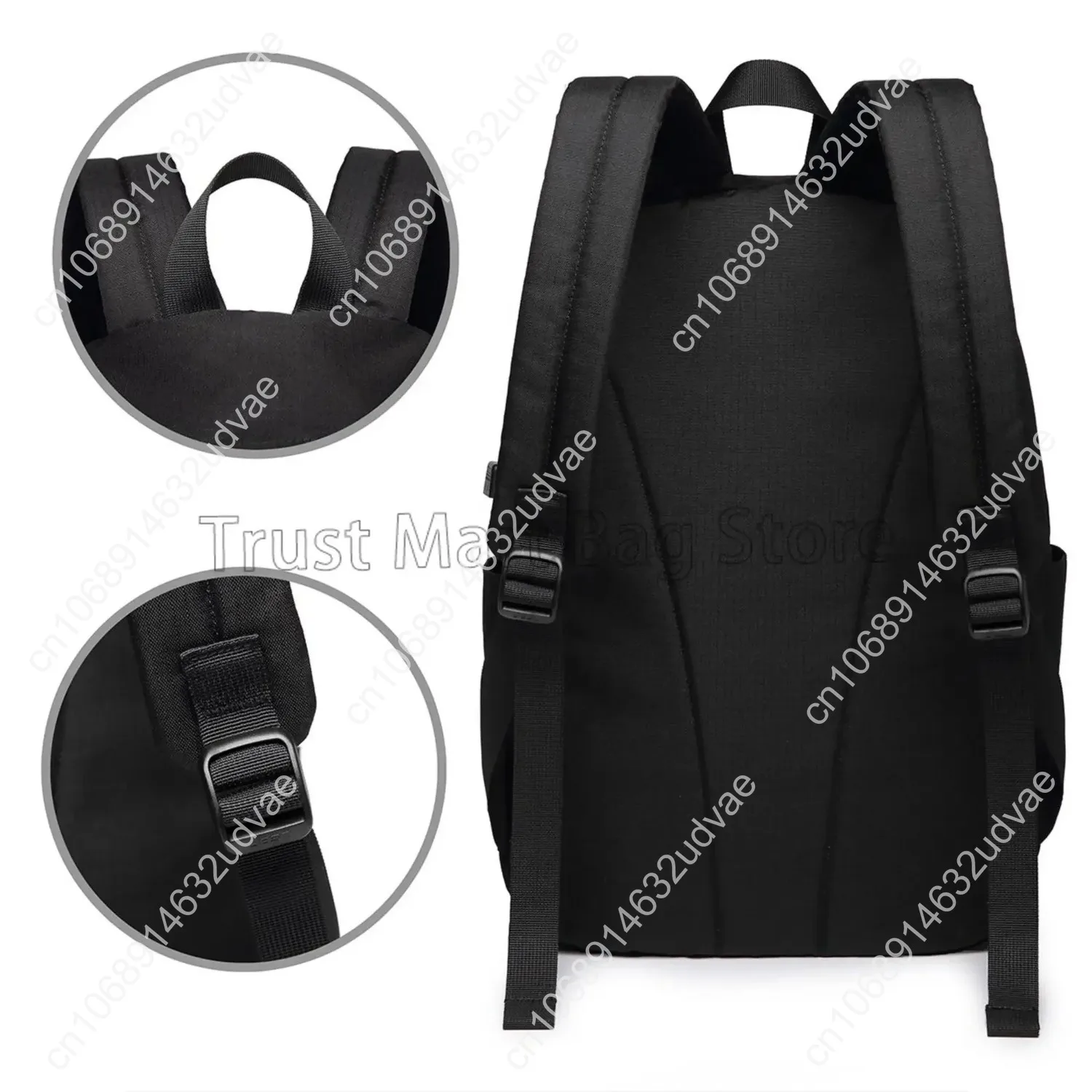 Cute Anime Backpack Travel Business Casual Daypack Lightweight 17inch Laptop Bag Classic Anime Bookbag with USB Charging Port