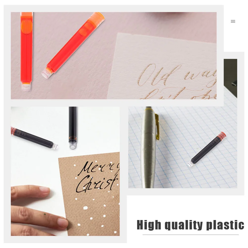 100 قطعة عبوات أقلام حبر ملون قابل للمسح كتابة سلسة من البلاستيك الممتاز لوازم مكتبية أدوات مكتبية للطلاب