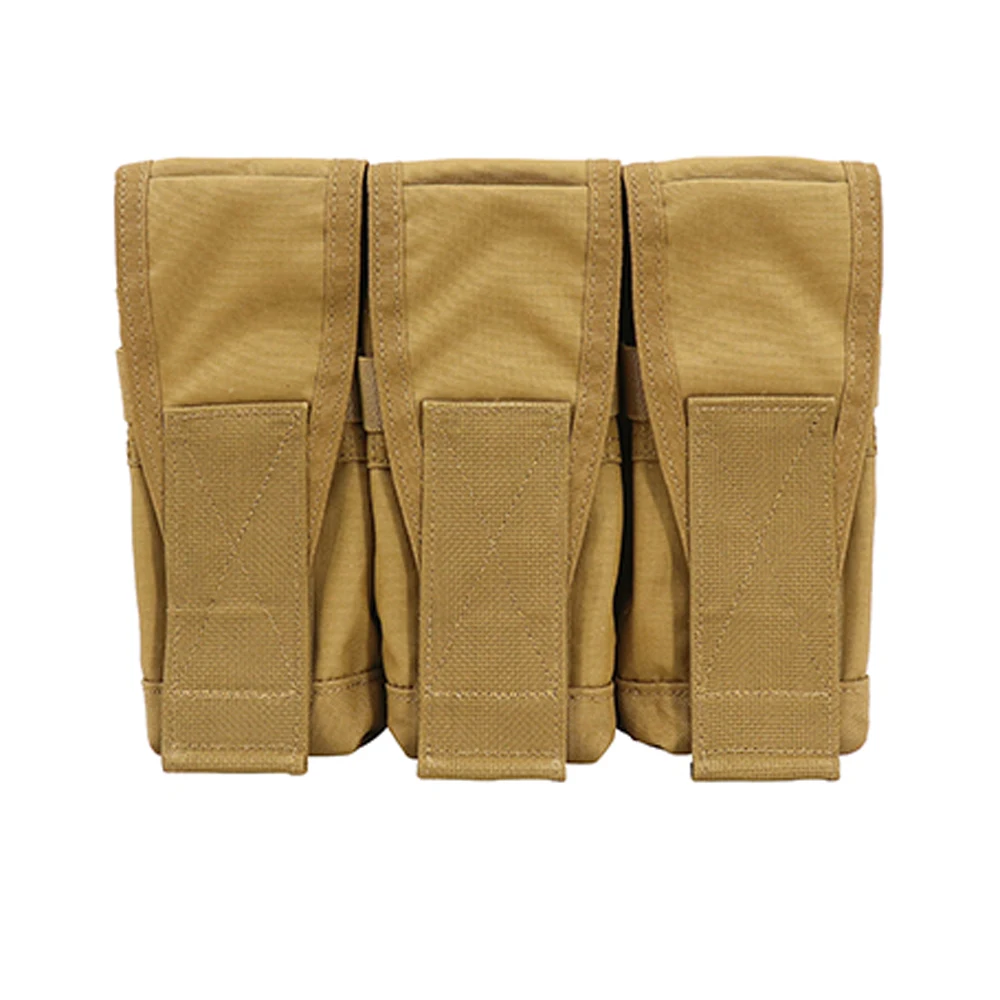 NONE Tactical Vest Molle Triple Magazine Pouch Black 3