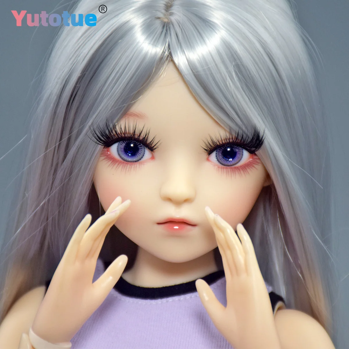 YUTOTUE 24 inch Pretty Girl Doll Toy 18 Joints Body Upgrade Makeup Removable Outfits 1/3 BJD