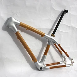 Naturefly Bamboo Mountain Bike Frame 27.5 MTB Frameset Bicycle Parts Cycle Frame City Cycling