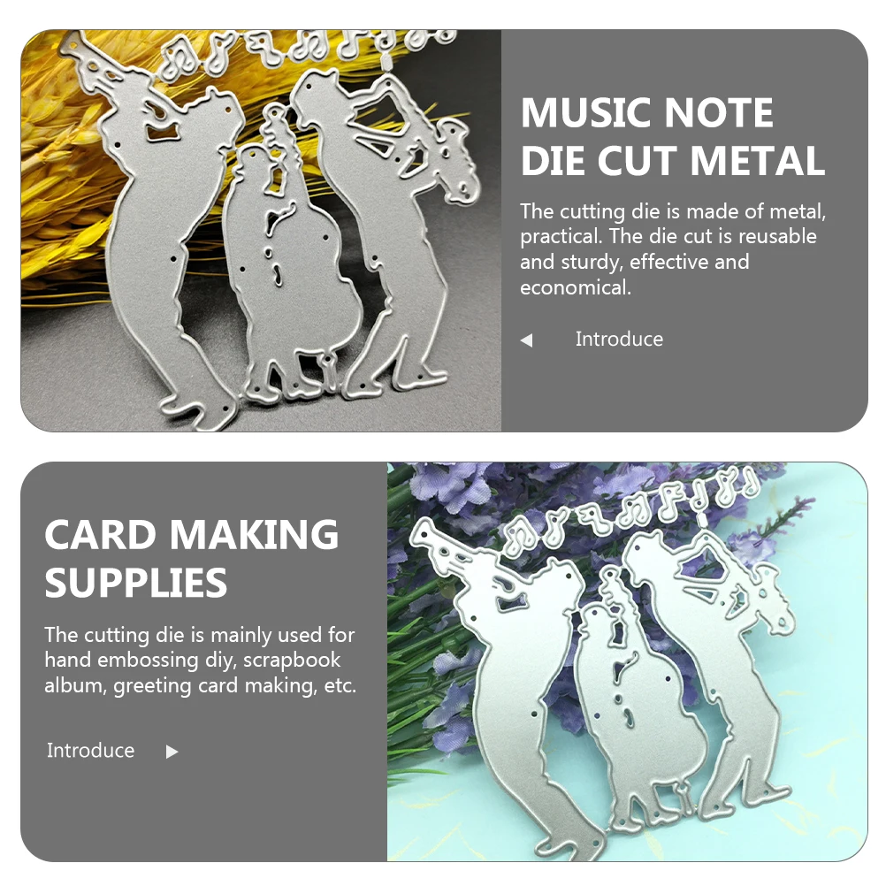 

Note Knife Mold Metal Cutting Dies Music Scrapbook Meter Craft Cuts Notes Decor Rock Band