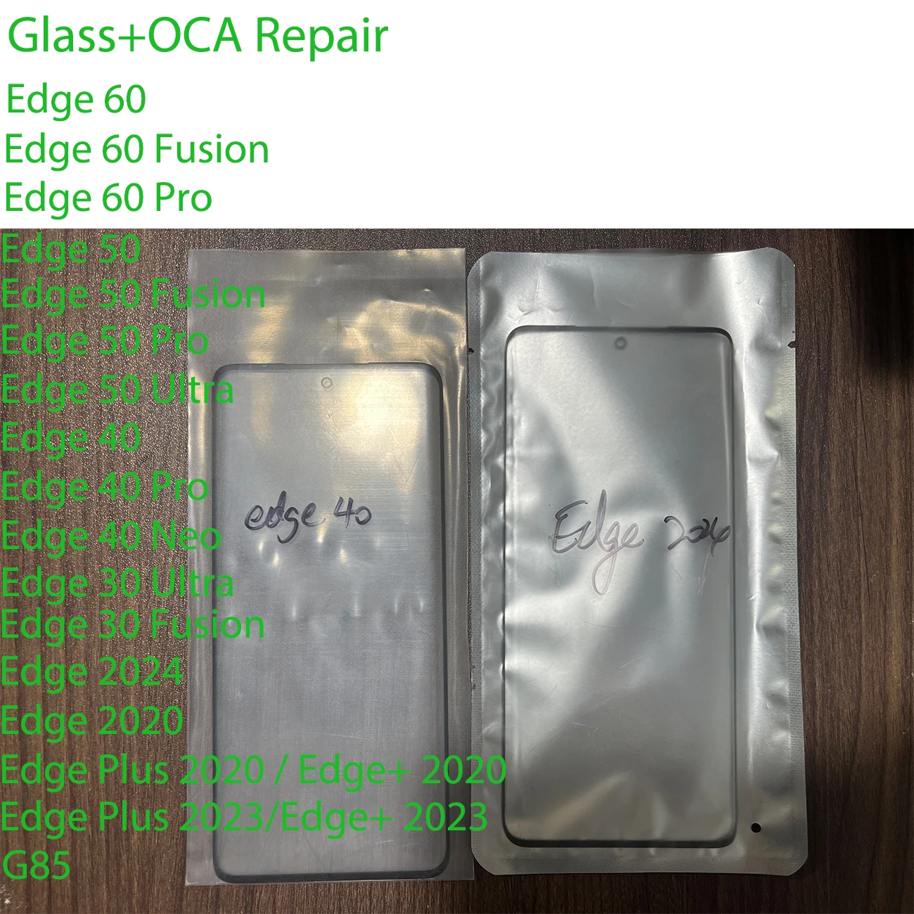 For Motorola Moto Edge 60 Fusion 50 Pro 40 Neo 30 Ultra Edge Plus 2023 2024 Touch Screen Panel Front Outer Glass With OCA Repair