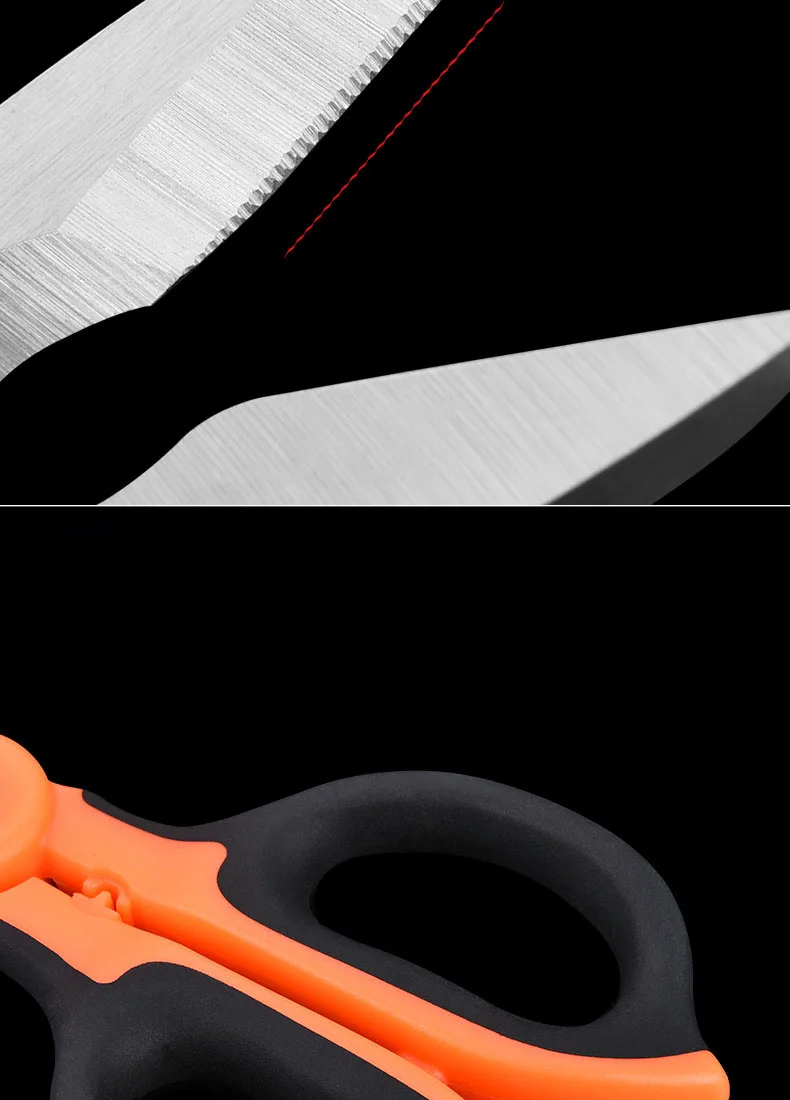2/1 High Carbon Stahl Schere Haushalt Schere Werkzeuge Elektriker Schere Abisolieren Draht Schneiden Werkzeuge für Stoffe, Papier a. – Detail 6